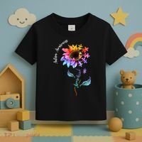 Autism Awareness Rainbow Sunflower Toddler T-Shirt thumb 3
