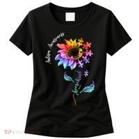 Autism Awareness Rainbow Sunflower Women's T-Shirt thumb 0