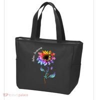 Autism Awareness Rainbow Sunflower Tote Bag thumb 3