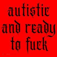 Autistic And Ready To Fuck Goth Autism Tism Punk Grunge Great Gift Santa Hat thumb 1