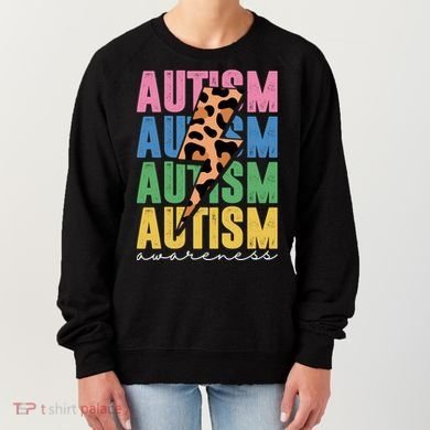 Autism Awareness Retro Cheetah Women's Sweatshirt