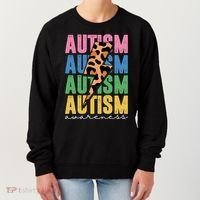 Autism Awareness Retro Cheetah Women's Sweatshirt thumb 0