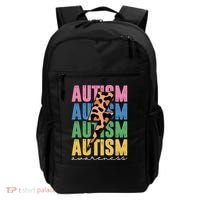 Autism Awareness Retro Cheetah Backpack thumb 0
