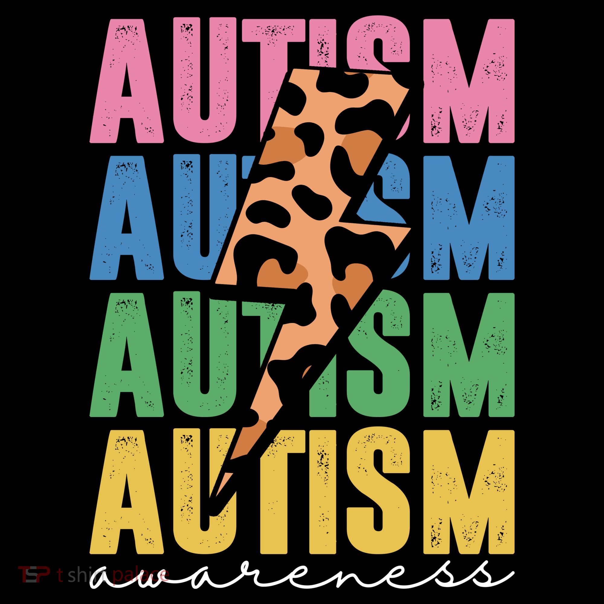 Autism Awareness Retro Cheetah Coaster
