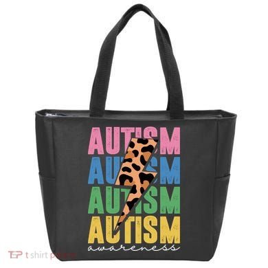 Autism Awareness Retro Cheetah Tote Bag