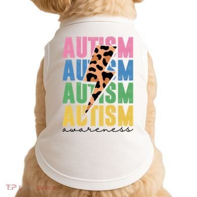 Autism Awareness Retro Cheetah Doggie Tank