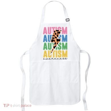 Autism Awareness Retro Cheetah Apron