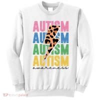 Autism Awareness Retro Cheetah Sweatshirt thumb 0