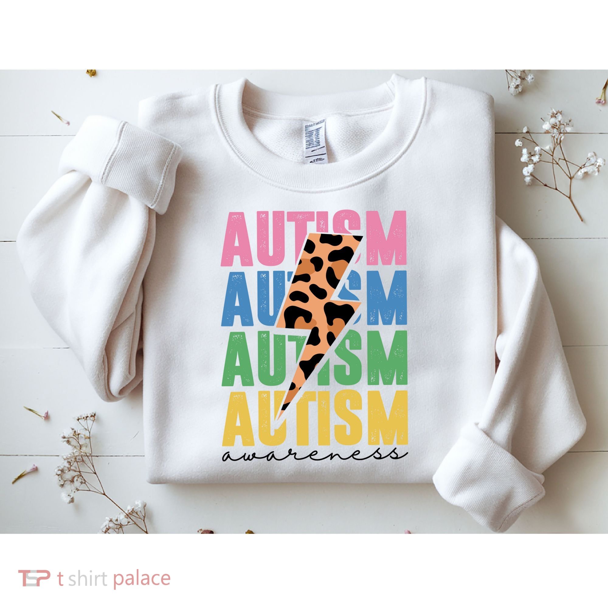 Autism Awareness Retro Cheetah Sweatshirt