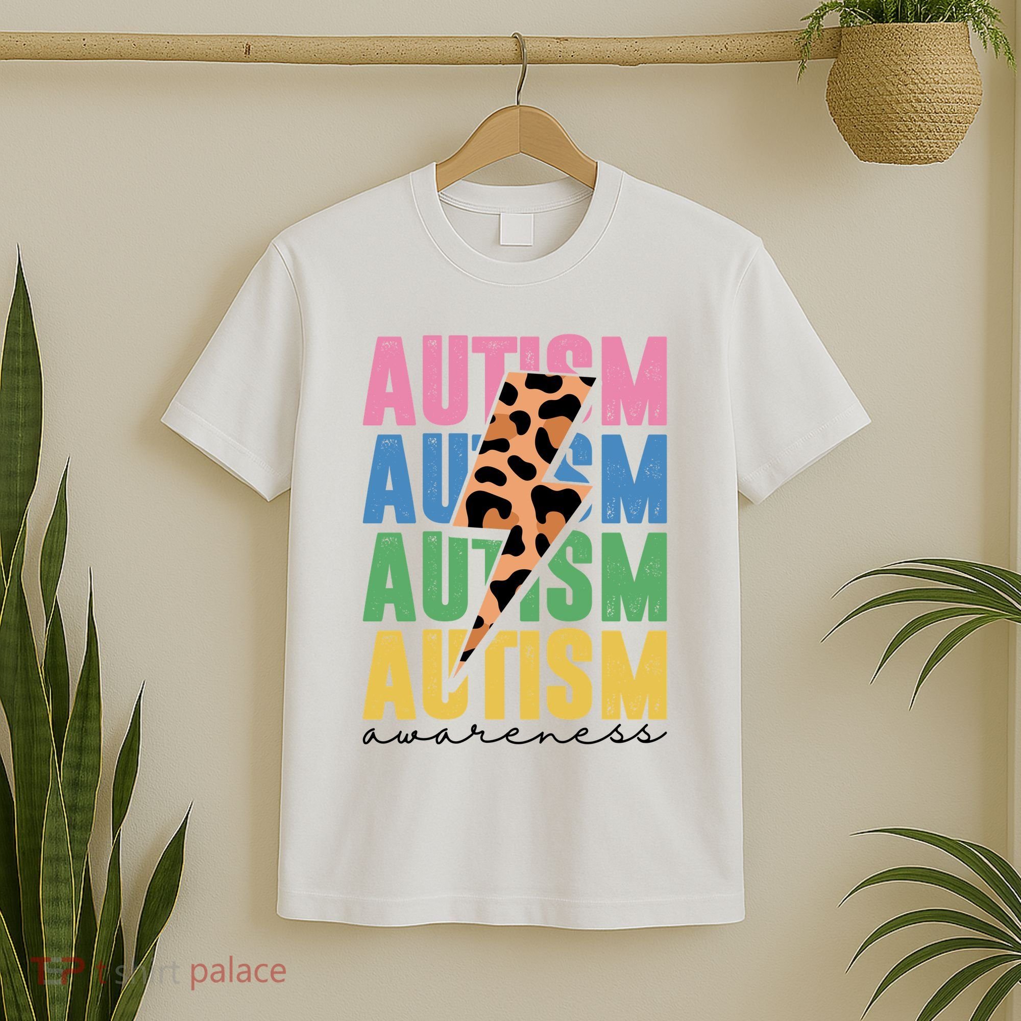 Autism Awareness Retro Cheetah T-Shirt