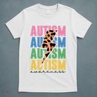Autism Awareness Retro Cheetah T-Shirt thumb 5