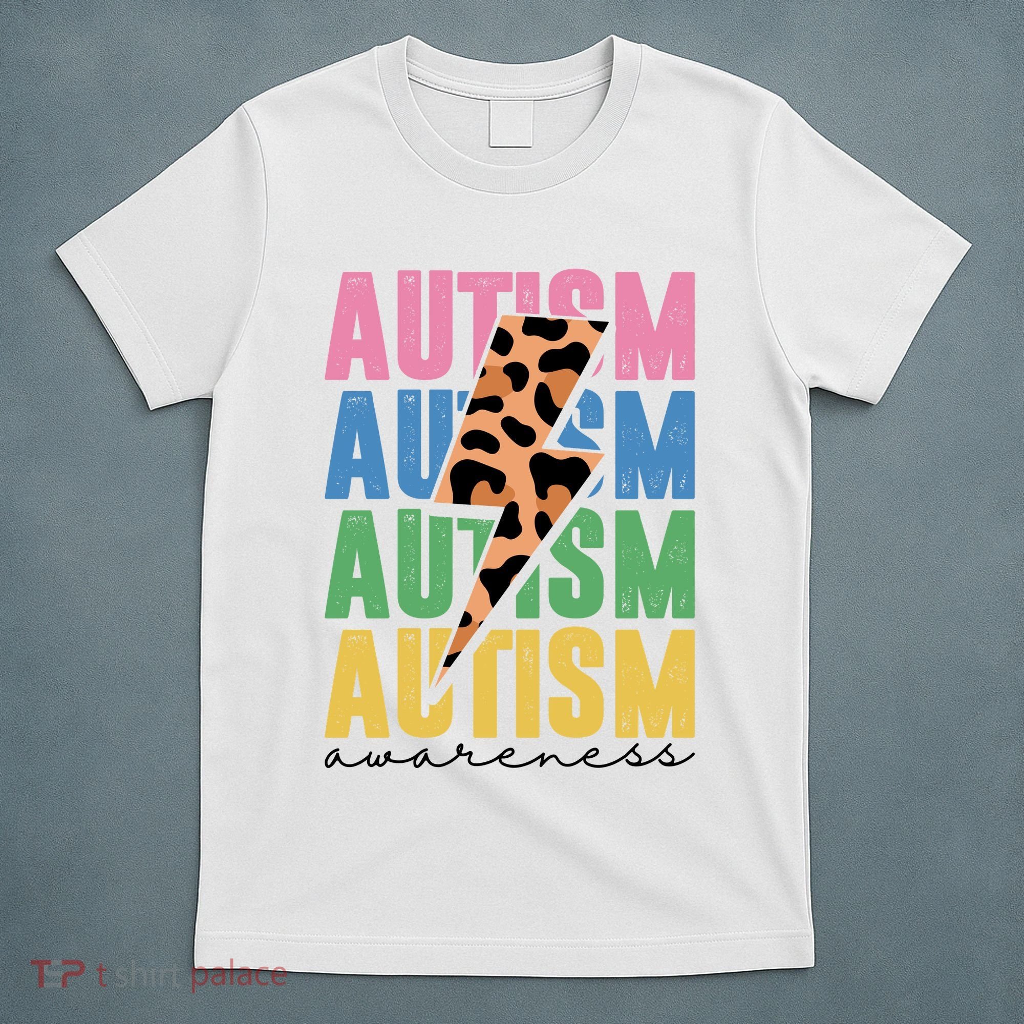 Autism Awareness Retro Cheetah T-Shirt