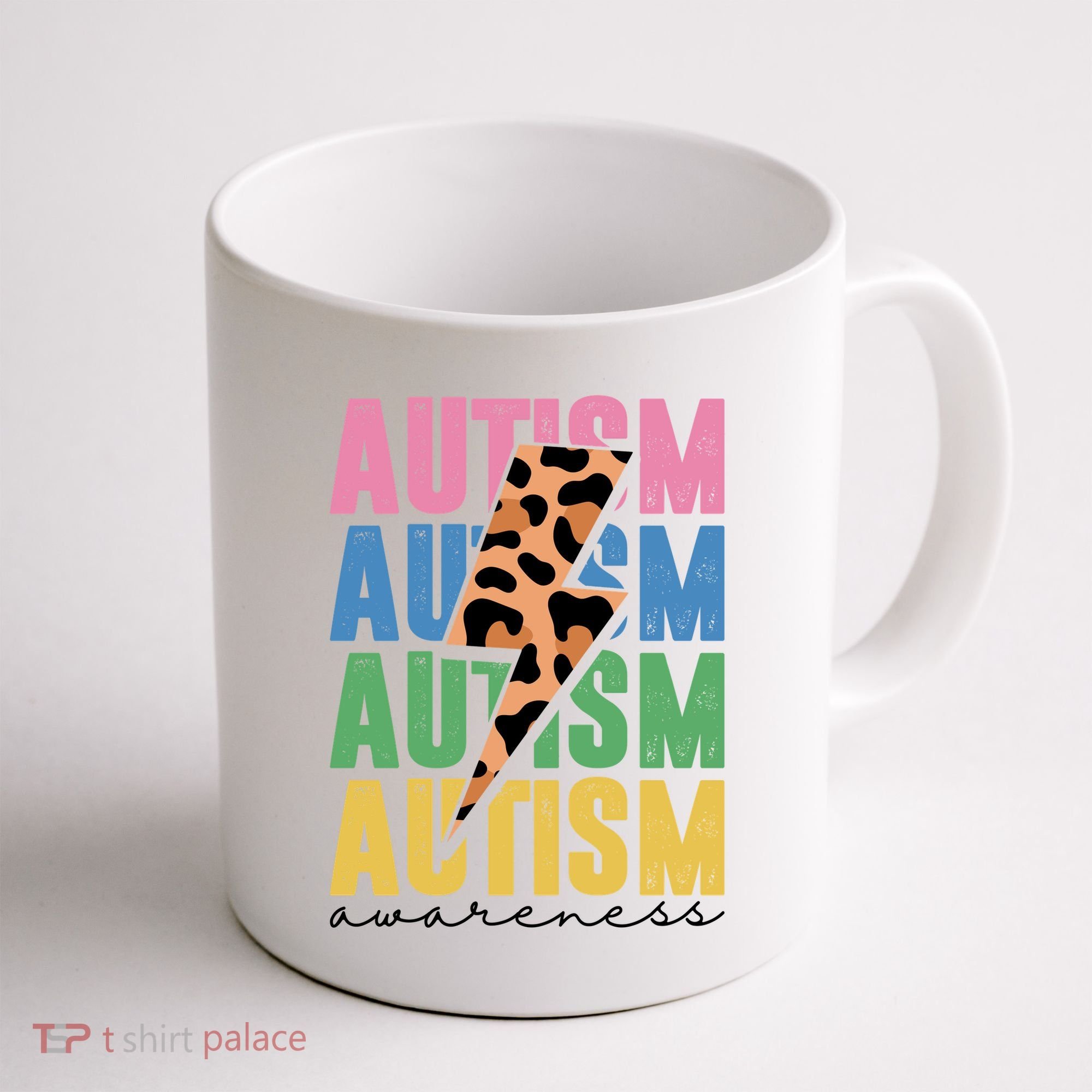 Autism Awareness Retro Cheetah Coffee Mug