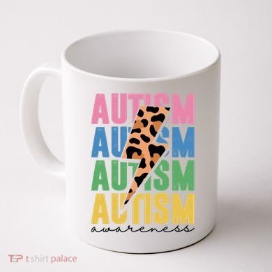 Autism Awareness Retro Cheetah Coffee Mug