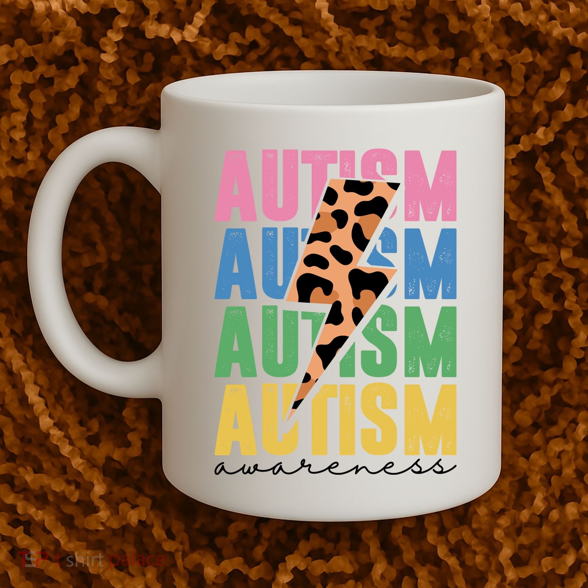Autism Awareness Retro Cheetah Coffee Mug