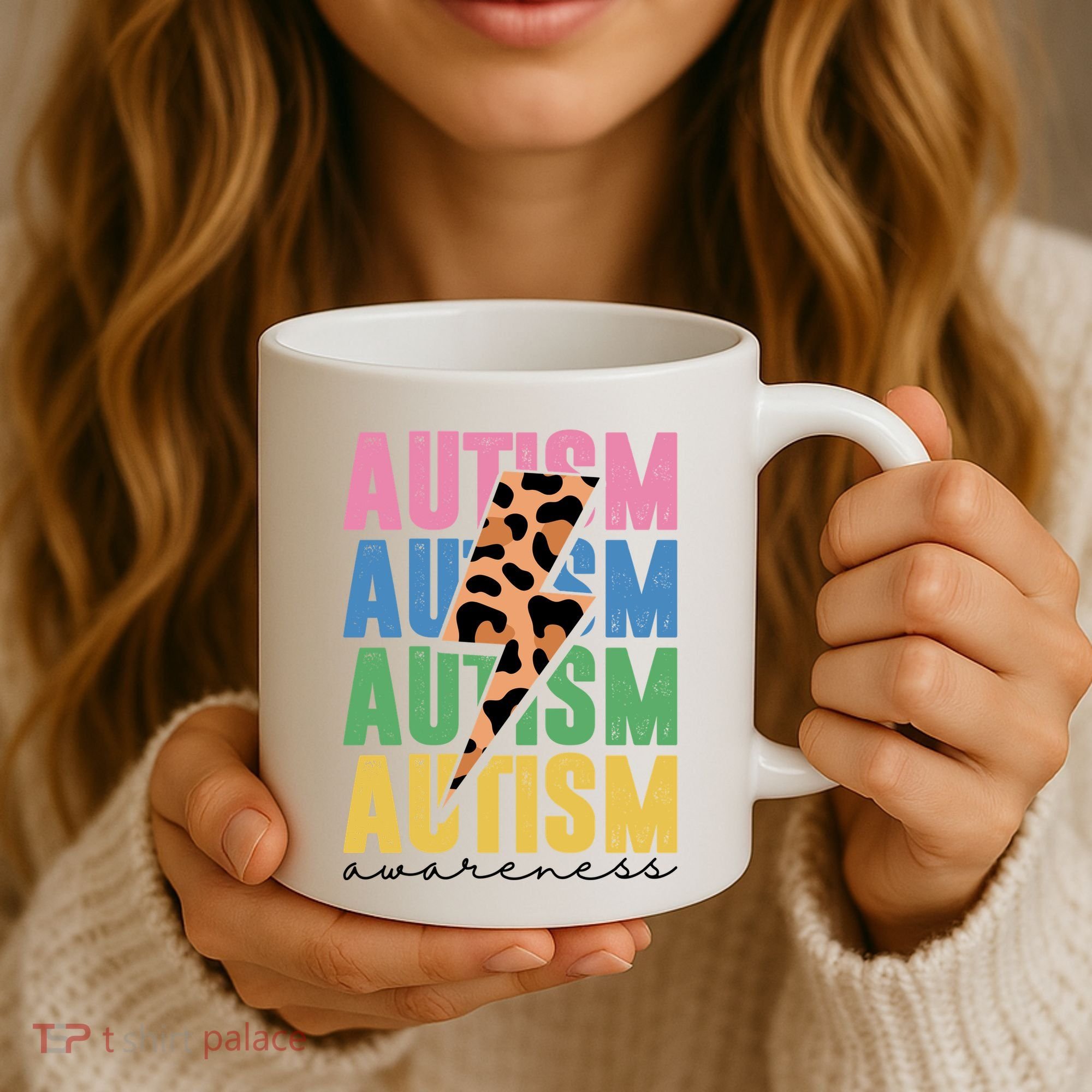 Autism Awareness Retro Cheetah Coffee Mug