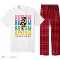 Autism Awareness Retro Cheetah Pajama Set thumb 0