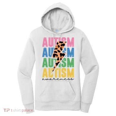 Autism Awareness Retro Cheetah Women's Hoodie