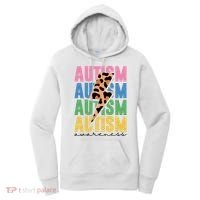 Autism Awareness Retro Cheetah Women's Hoodie thumb 0