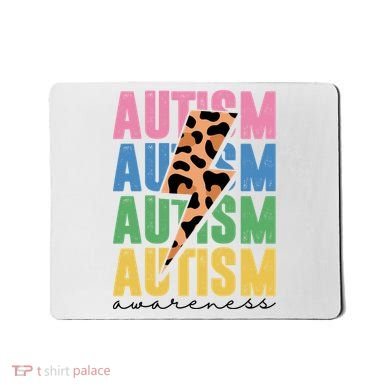 Autism Awareness Retro Cheetah Mousepad