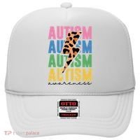 Autism Awareness Retro Cheetah Hat thumb 0