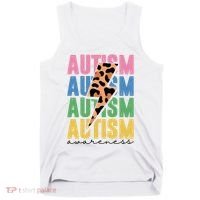 Autism Awareness Retro Cheetah Tank Top thumb 0