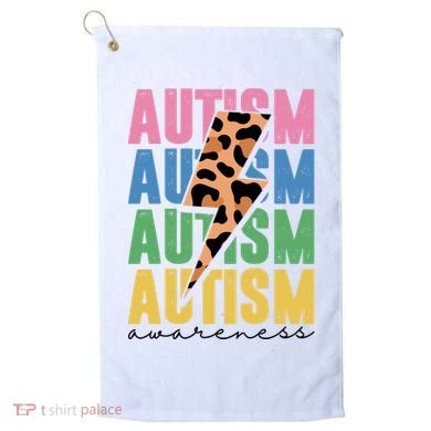 Autism Awareness Retro Cheetah Golf Towel