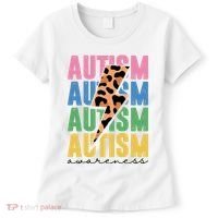 Autism Awareness Retro Cheetah Women's T-Shirt thumb 0
