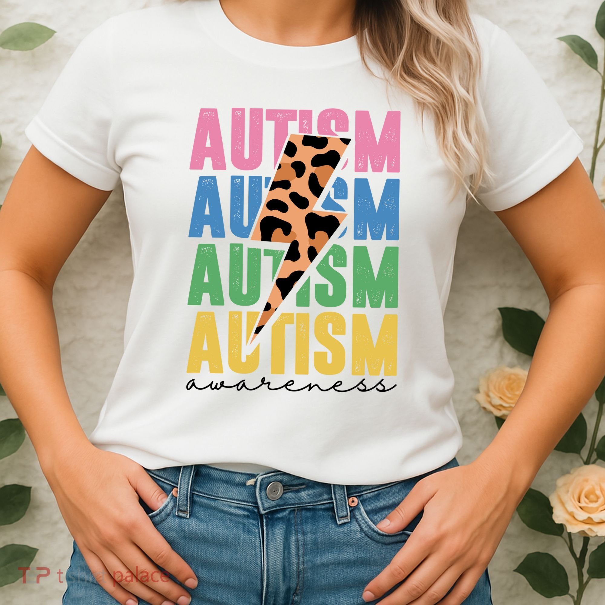 Autism Awareness Retro Cheetah Women's T-Shirt