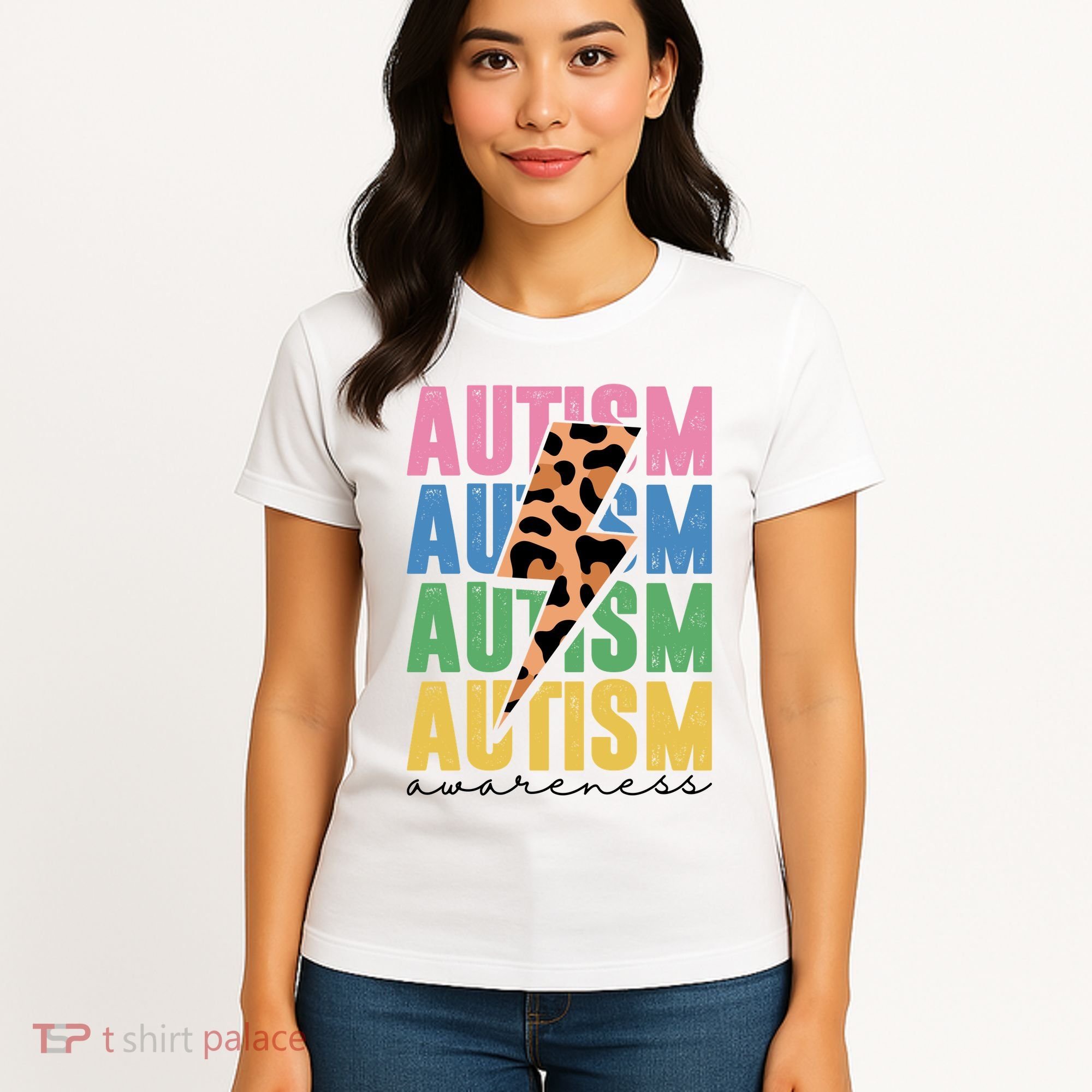 Autism Awareness Retro Cheetah Women's T-Shirt