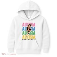 Autism Awareness Retro Cheetah Kids Hoodie thumb 0