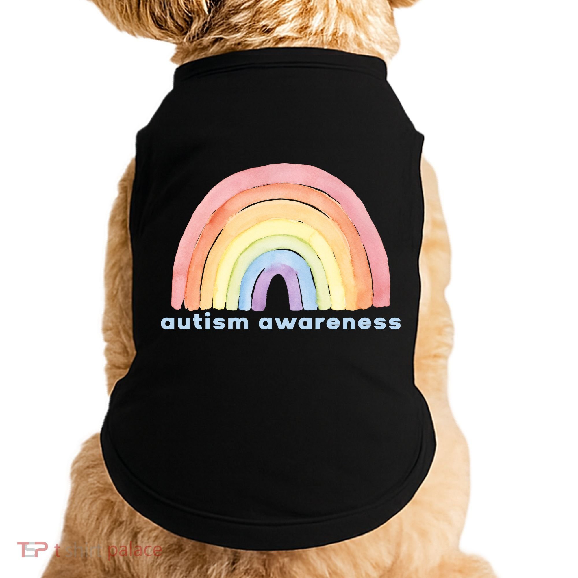 Autism Awareness Rainbow Doggie Tank
