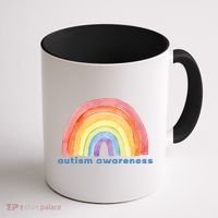 Autism Awareness Rainbow Coffee Mug thumb 1