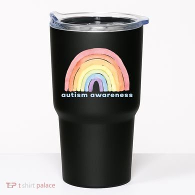Autism Awareness Rainbow Tumbler