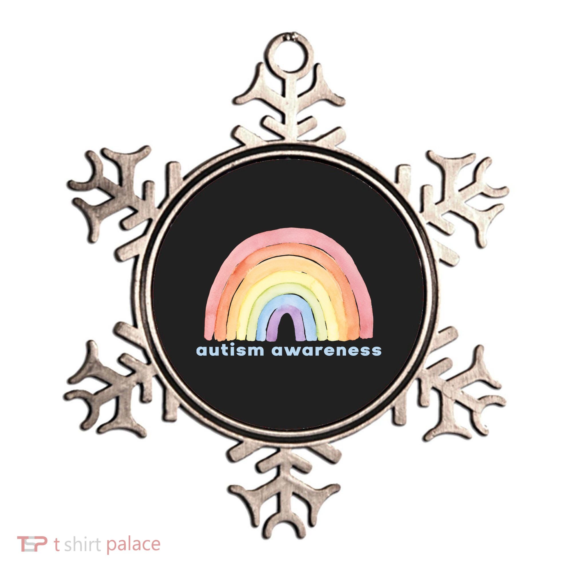 Autism Awareness Rainbow Ornament