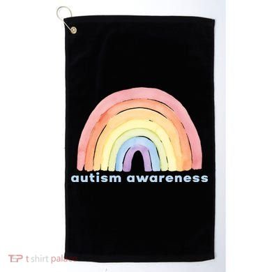 Autism Awareness Rainbow Golf Towel