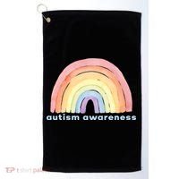 Autism Awareness Rainbow Golf Towel thumb 0