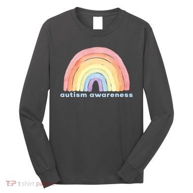 Autism Awareness Rainbow Long Sleeve Shirt