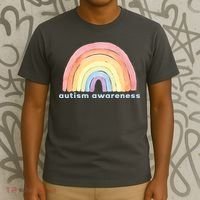 Autism Awareness Rainbow T-Shirt thumb 3