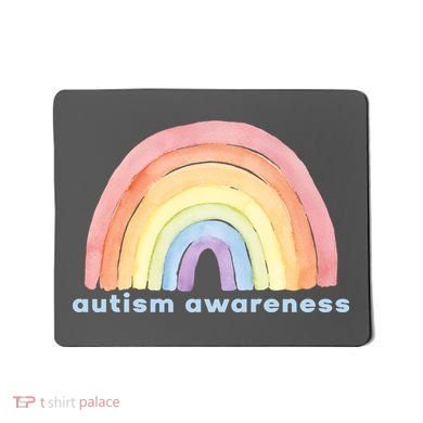 Autism Awareness Rainbow Mousepad