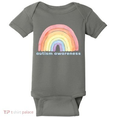 Autism Awareness Rainbow Baby Bodysuit