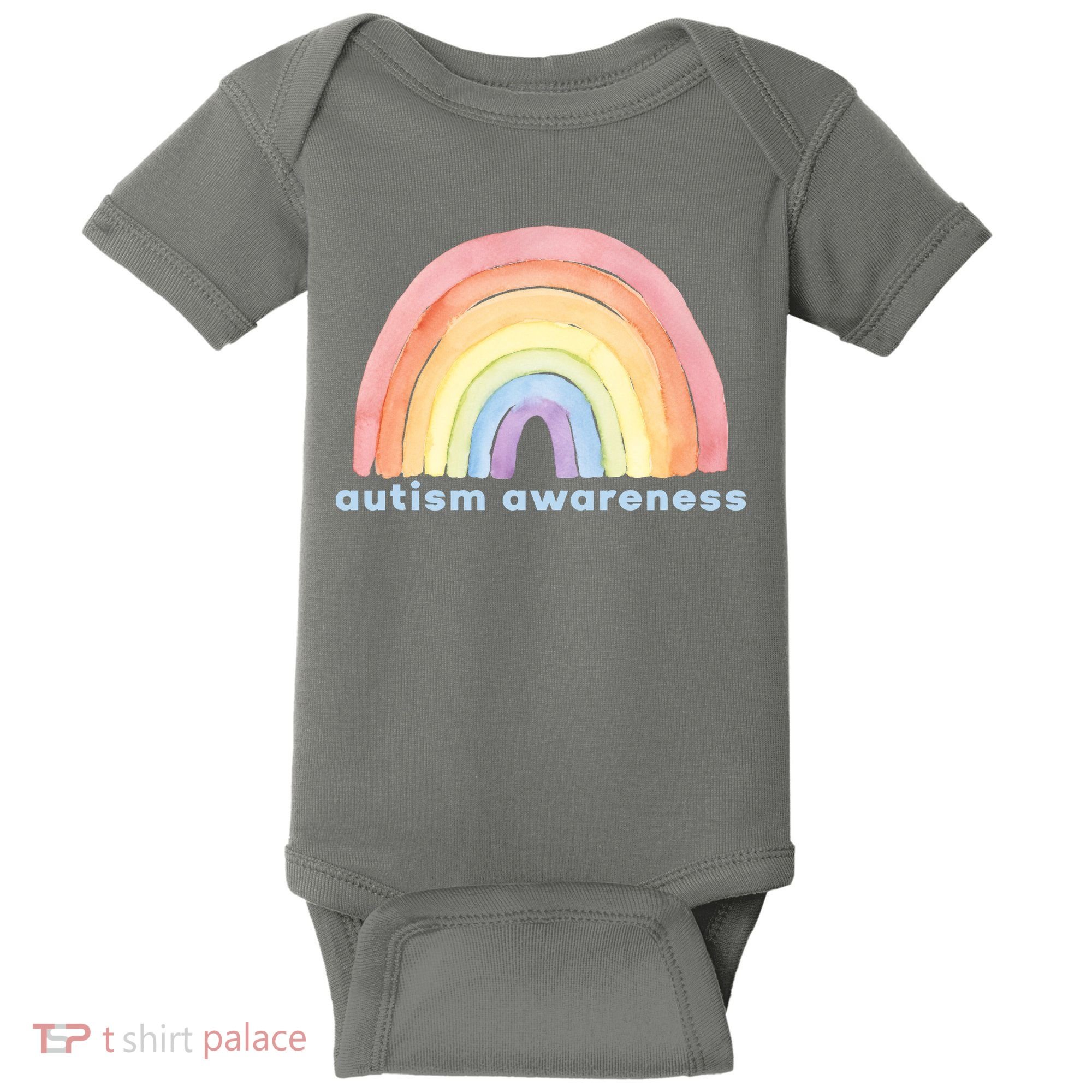 Autism Awareness Rainbow Baby Bodysuit