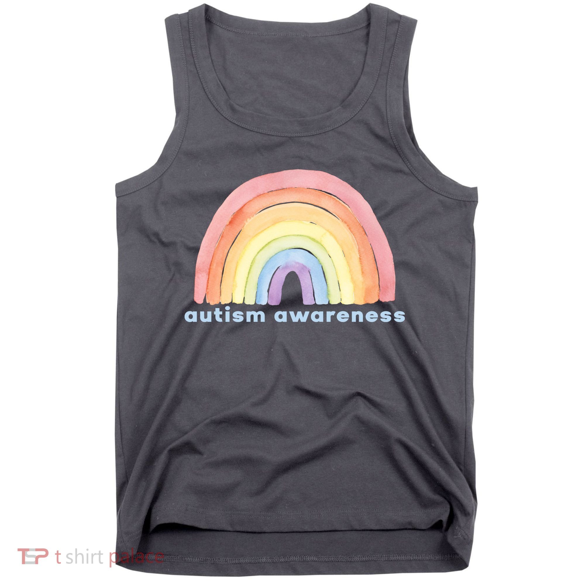 Autism Awareness Rainbow Tank Top