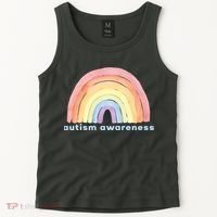 Autism Awareness Rainbow Tank Top thumb 2
