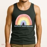 Autism Awareness Rainbow Tank Top thumb 3