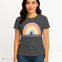 Autism Awareness Rainbow Women's T-Shirt thumb 4