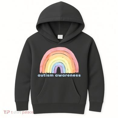 Autism Awareness Rainbow Kids Hoodie