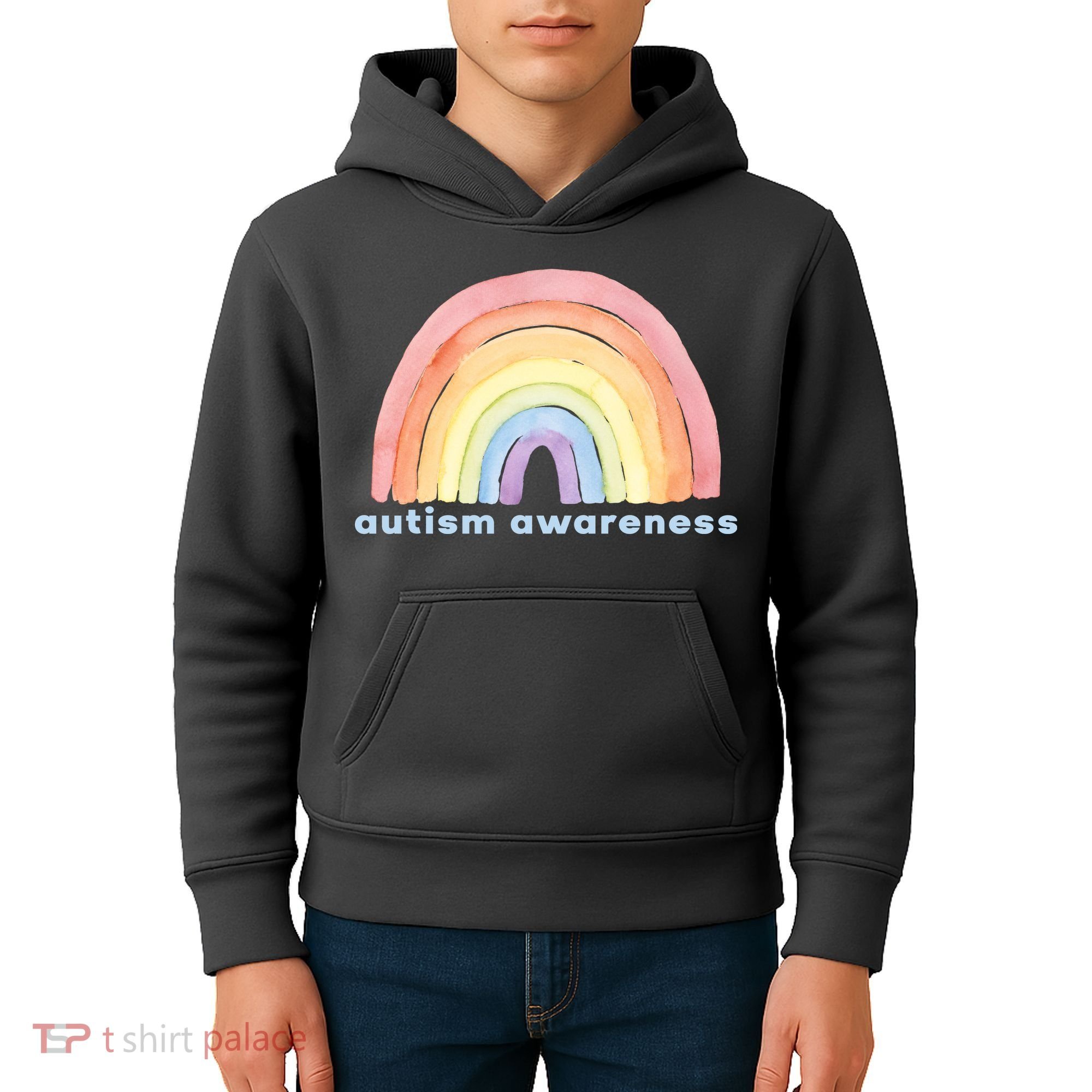 Autism Awareness Rainbow Kids Hoodie