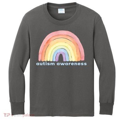 Autism Awareness Rainbow Kids Long Sleeve Shirt