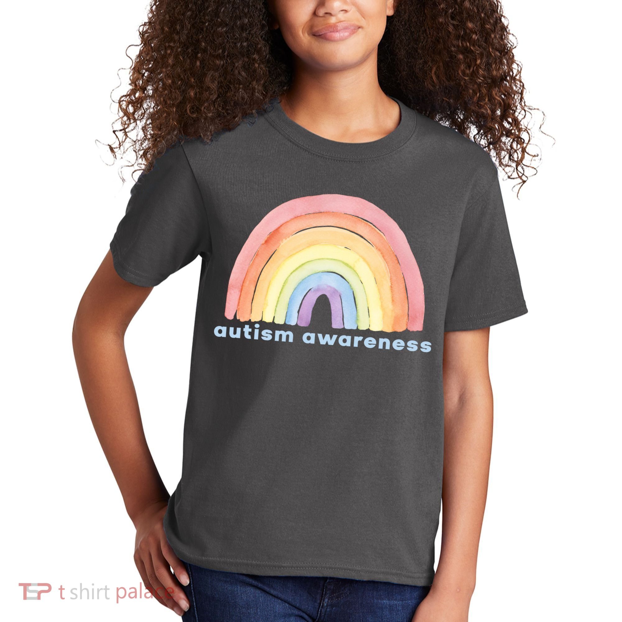 Autism Awareness Rainbow Kids T-Shirt